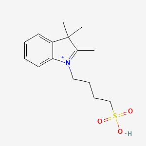 molecular formula C15H22NO3S+ B11725382 2,3,3-trimethyl-1-(4-sulfobutyl)-3H-indol-1-ium 