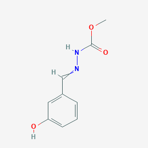 molecular formula C9H10N2O3 B11725408 N'-[(3-hydroxyphenyl)methylidene]methoxycarbohydrazide 