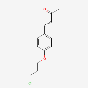 molecular formula C13H15ClO2 B11725414 4-[4-(3-Chloropropoxy)phenyl]but-3-en-2-one 