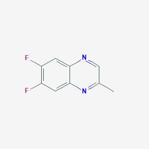 molecular formula C9H6F2N2 B11725444 6,7-Difluoro-2-methylquinoxaline 