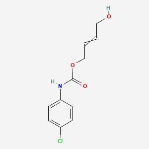 molecular formula C11H12ClNO3 B11725467 4-hydroxybut-2-en-1-yl N-(4-chlorophenyl)carbamate 