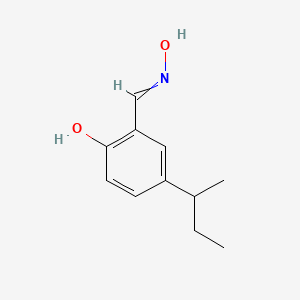 molecular formula C11H15NO2 B11725580 4-(Butan-2-yl)-2-[(hydroxyimino)methyl]phenol 