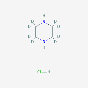 molecular formula C4H11ClN2 B11725627 2,2,3,3,5,5,6,6-Octadeuteriopiperazine;hydrochloride 