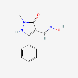 4-[(hydroxyimino)methyl]-2-methyl-5-phenyl-2,3-dihydro-1H-pyrazol-3-one