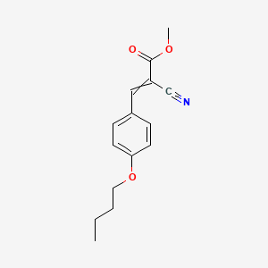 Methyl 3-(4-butoxyphenyl)-2-cyanoprop-2-enoate