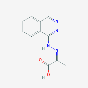 (2Z)-2-(phthalazin-1-ylhydrazinylidene)propanoic acid