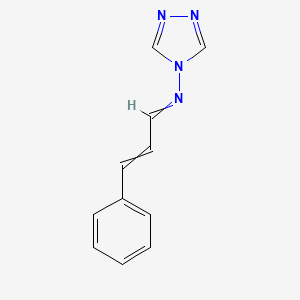 3-phenyl-N-(4H-1,2,4-triazol-4-yl)prop-2-en-1-imine