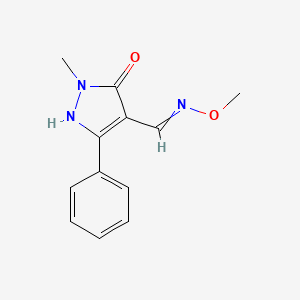 4-[(methoxyimino)methyl]-2-methyl-5-phenyl-2,3-dihydro-1H-pyrazol-3-one