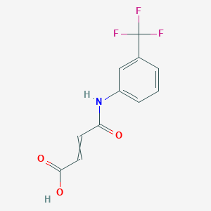 molecular formula C11H8F3NO3 B11725850 (2E)-3-{[3-(trifluoromethyl)phenyl]carbamoyl}prop-2-enoic acid 