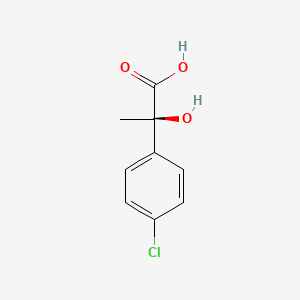 molecular formula C9H9ClO3 B11725858 (R)-2-(4-Chlorophenyl)-2-hydroxypropionic Acid 