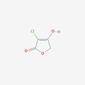 molecular formula C4H3ClO3 B11725908 2(5H)-Furanone, 3-chloro-4-hydroxy-(9CI) 