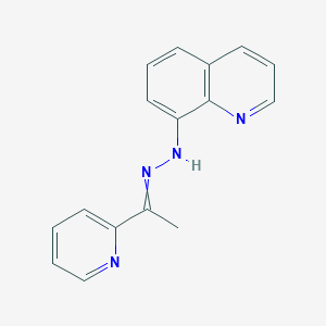 8-{2-[1-(Pyridin-2-YL)ethylidene]hydrazin-1-YL}quinoline