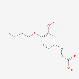 molecular formula C15H20O4 B11726007 3-(4-Butoxy-3-ethoxy-phenyl)-acrylic acid 