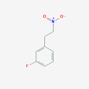 molecular formula C8H8FNO2 B11726040 1-Fluoro-3-(2-nitroethyl)benzene 