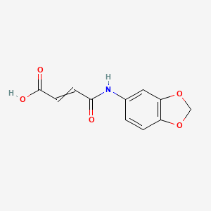 3-[(2H-1,3-Benzodioxol-5-YL)carbamoyl]prop-2-enoic acid