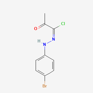 molecular formula C9H8BrClN2O B11726090 (Z)-N-(4-Bromophenyl)-2-oxopropanecarbohydrazonoyl chloride 