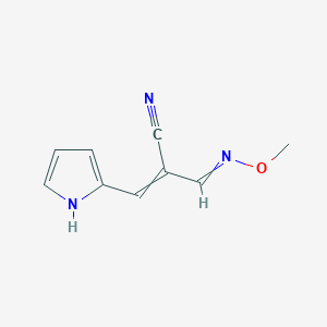 2-[(Methoxyimino)methyl]-3-(1H-pyrrol-2-YL)prop-2-enenitrile