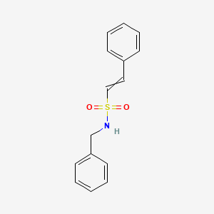 molecular formula C15H15NO2S B11726124 N-benzyl-2-phenylethene-1-sulfonamide 