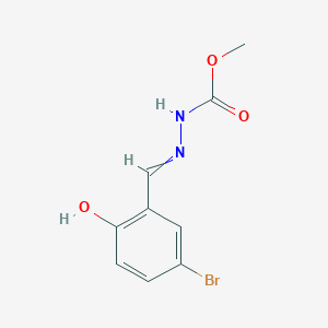 N'-[(5-bromo-2-hydroxyphenyl)methylidene]methoxycarbohydrazide