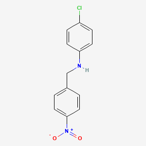 molecular formula C13H11ClN2O2 B11726147 4-Chloro-N-(4-nitrobenzyl)aniline 