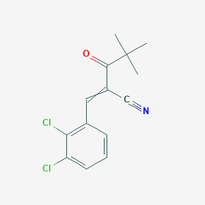 2-[(2,3-Dichlorophenyl)methylidene]-4,4-dimethyl-3-oxopentanenitrile