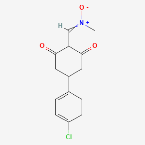 1-[4-(4-chlorophenyl)-2,6-dioxocyclohexyl]-N-methylmethanimine oxide