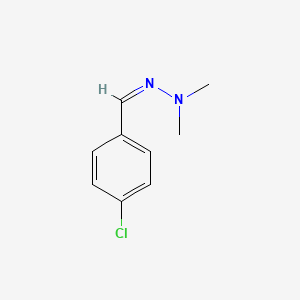 molecular formula C9H11ClN2 B11726222 4-chlorobenzenecarbaldehyde N,N-dimethylhydrazone 