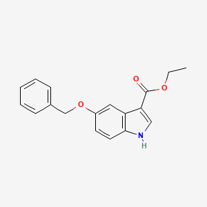 1H-Indole-3-carboxylic acid, 5-(phenylmethoxy)-, ethyl ester