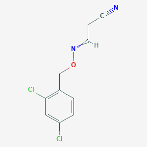 3-{[(2,4-Dichlorophenyl)methoxy]imino}propanenitrile