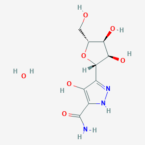 3-[(2S,3R,4S,5R)-3,4-dihydroxy-5-(hydroxymethyl)oxolan-2-yl]-4-hydroxy-1H-pyrazole-5-carboxamide hydrate