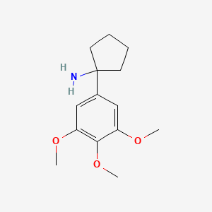 molecular formula C14H21NO3 B11726286 1-(3,4,5-Trimethoxyphenyl)cyclopentanamine 