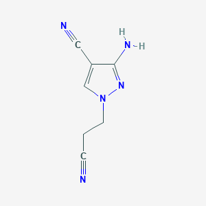 3-Amino-1-(2-cyanoethyl)-1H-pyrazole-4-carbonitrile