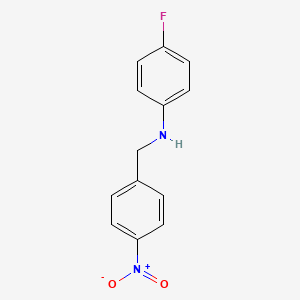 4-fluoro-N-[(4-nitrophenyl)methyl]aniline