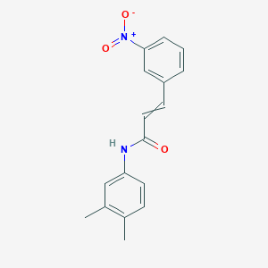 molecular formula C17H16N2O3 B11726309 N-(3,4-dimethylphenyl)-3-(3-nitrophenyl)prop-2-enamide 