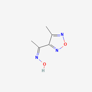 (E)-N-[1-(4-methyl-1,2,5-oxadiazol-3-yl)ethylidene]hydroxylamine