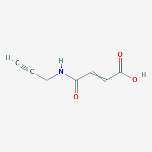 molecular formula C7H7NO3 B11726345 3-[(Prop-2-yn-1-yl)carbamoyl]prop-2-enoic acid 