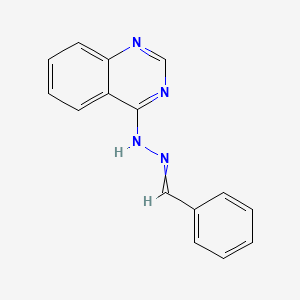 4-[2-(Phenylmethylidene)hydrazin-1-yl]quinazoline