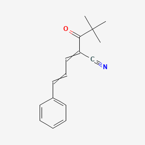 2-(2,2-Dimethylpropanoyl)-5-phenylpenta-2,4-dienenitrile