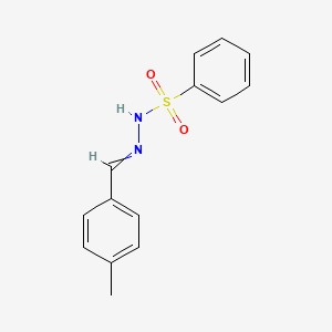 molecular formula C14H14N2O2S B11726420 N'-[(4-methylphenyl)methylidene]benzenesulfonohydrazide 