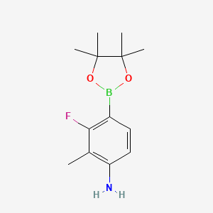 3-Fluoro-2-methyl-4-(4,4,5,5-tetramethyl-1,3,2-dioxaborolan-2-yl)aniline