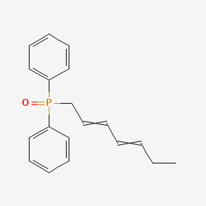 molecular formula C19H21OP B11726434 [(Hepta-2,4-dien-1-yl)(phenyl)phosphoroso]benzene 