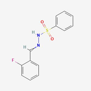 N'-[(2-fluorophenyl)methylidene]benzenesulfonohydrazide