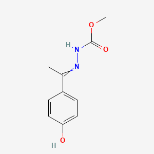 molecular formula C10H12N2O3 B11726457 N'-[1-(4-hydroxyphenyl)ethylidene]methoxycarbohydrazide 