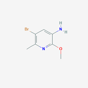 molecular formula C7H9BrN2O B11726479 5-Bromo-2-methoxy-6-methylpyridin-3-amine 