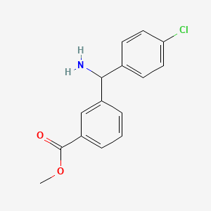 Methyl 3-(amino(4-chlorophenyl)methyl)benzoate