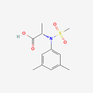 molecular formula C12H17NO4S B11726510 (2S)-2-[N-(3,5-dimethylphenyl)methanesulfonamido]propanoic acid 