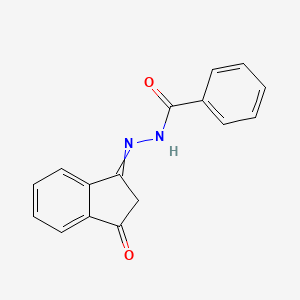 N'-(3-oxo-2,3-dihydro-1H-inden-1-ylidene)benzohydrazide