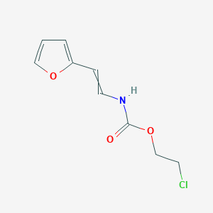 molecular formula C9H10ClNO3 B11726545 2-chloroethyl N-[2-(furan-2-yl)ethenyl]carbamate 