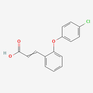 3-[2-(4-chlorophenoxy)phenyl]prop-2-enoic Acid