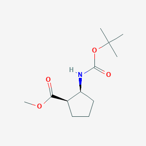 molecular formula C12H21NO4 B11726557 Methyl cis-2-(Boc-amino)cyclopentanecarboxylate 